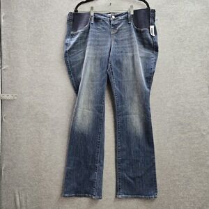 Old Navy Women Jeans 14 Blue Denim Bootcut Button 31"‎ Inseam NWT